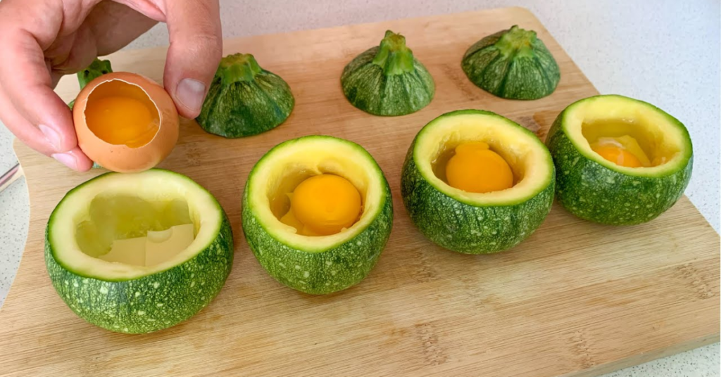 ¡Pon un huevo en calabacín y te sorprenderás! Como hacer calabacín relleno ¡En esta receta te explicamos paso a paso!